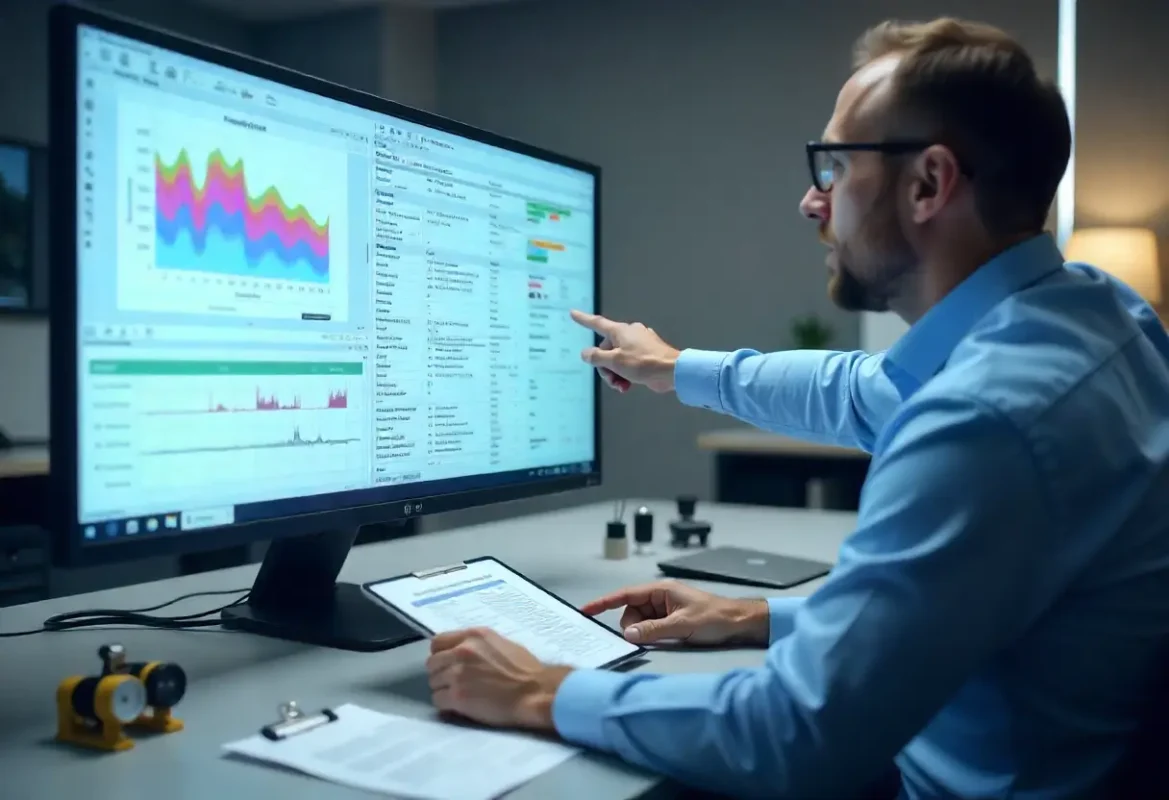SPC control charts and capability histogram showing Cp/Cpk, with control plan and gauges—visualizing process capability and SPC setup.