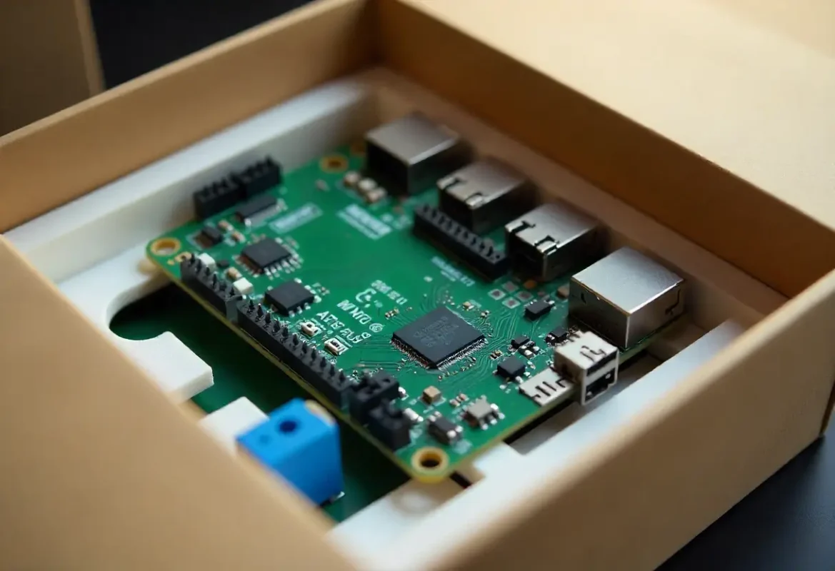 medium close-up of production-ready electromechanical assembly