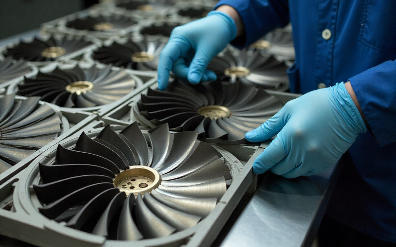 Investment Cast Turbine Component